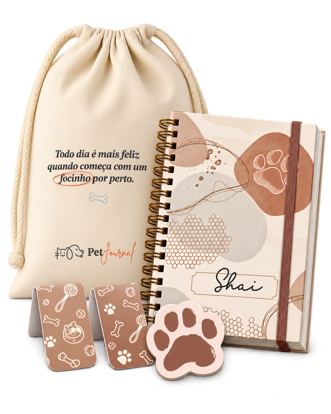 Composição do Planner Pet personalizado